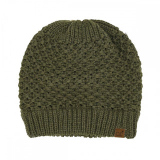 C.C.  Cross Cell Stitch Knit Beanie
