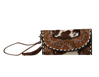 Myra Sandstone Trail Hairon Wristlet Wallet
