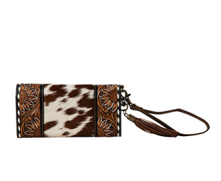 Myra Sandstone Trail Hairon Wristlet Wallet