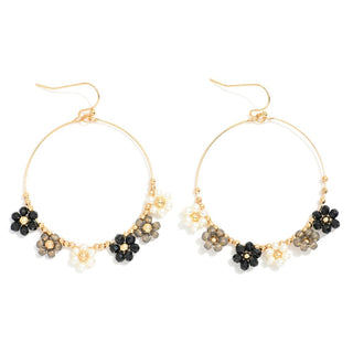 Golden Garden Hoop Earrings
