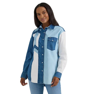 Wrangler Pieced Denim Shirt
