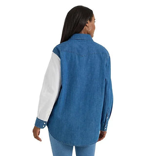Wrangler Pieced Denim Shirt