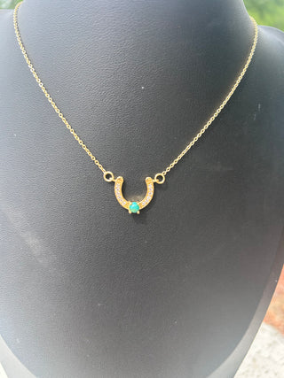 Hada Collection 14K Plated Horseshoe Necklace
