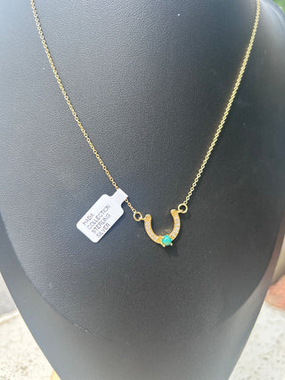 Hada Collection 14K Plated Horseshoe Necklace