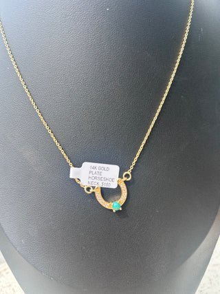 Hada Collection 14K Plated Horseshoe Necklace