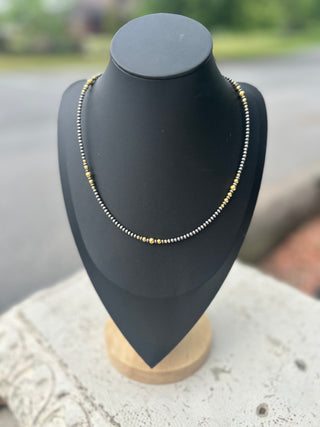 3mm Handstrung 14k Gold Plated Necklace