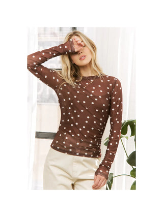 Dotty Darling Mesh Top