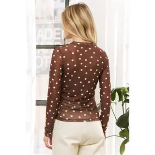 Dotty Darling Mesh Top