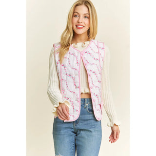 Sugar Blush Button Vest