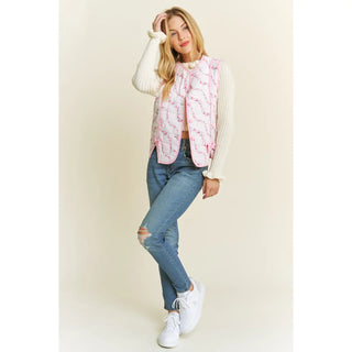 Sugar Blush Button Vest