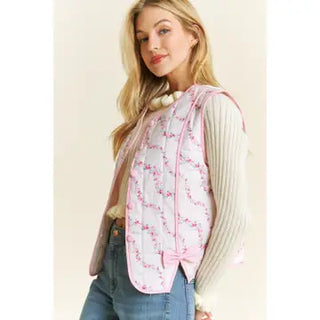 Sugar Blush Button Vest