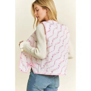 Sugar Blush Button Vest
