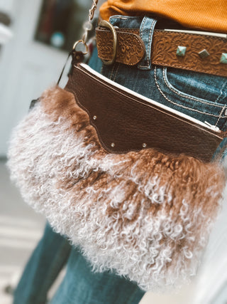 Let’s Go Girls Handcrafted Mongolian Lamb Bag