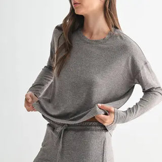 Brushed Hacci Lounge Long Sleeve Shirt