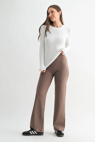 Mono B - Essential Long Sleeved Micro Ribbed