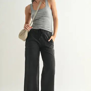 Square Neck Ribbed Tank Top