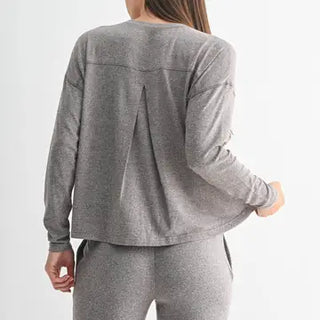 Brushed Hacci Lounge Long Sleeve Shirt