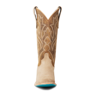 Classic Square Boot - Latte Suede and Burnt Caramel