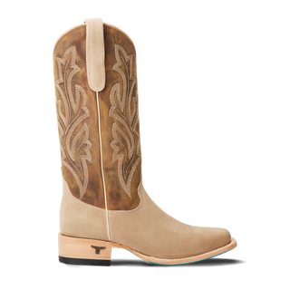 Classic Square Boot - Latte Suede and Burnt Caramel