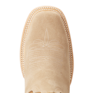 Classic Square Boot - Latte Suede and Burnt Caramel