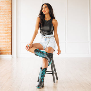 Classic Square Boot - Jet Black