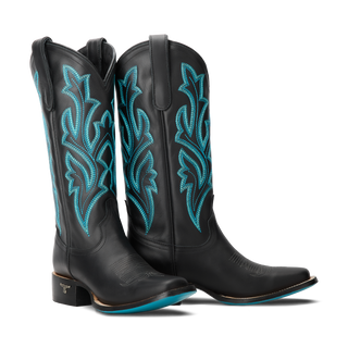 Classic Square Boot - Jet Black