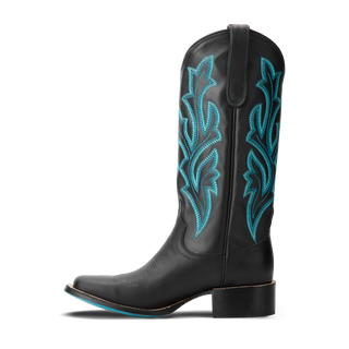 Classic Square Boot - Jet Black