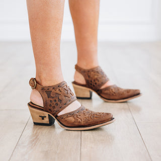 Robin Slingback Mule - Burnt Caramel