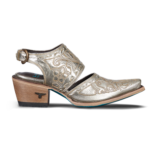 Robin Slingback Mule - Champagne Metallic