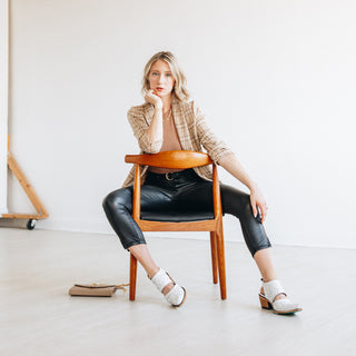 Robin Slingback Mule - Matte White