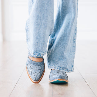 Robin Slingback Mule - Washed Denim