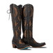 Jet Black and Burnt Caramel