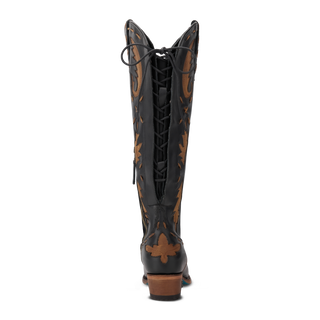 Reverie Knee High Corset - Jet Black and Burnt Caramel