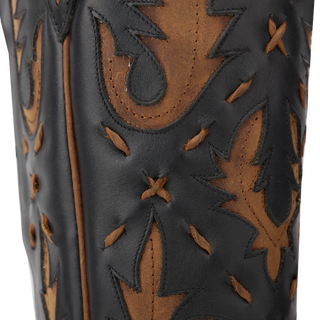 Reverie Knee High Corset - Jet Black and Burnt Caramel