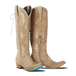 Latte Suede and Powder Blue