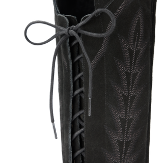 Lexington OTK Corset - Soft Black Suede