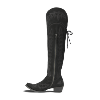 Lexington OTK Corset - Soft Black Suede