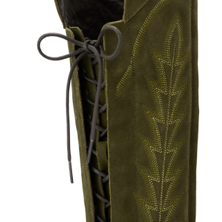 Lexington OTK Corset - Olive Suede
