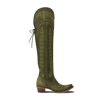 Lexington OTK Corset - Olive Suede