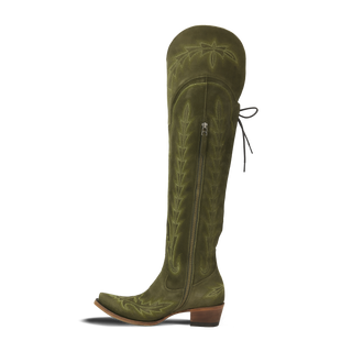 Lexington OTK Corset - Olive Suede