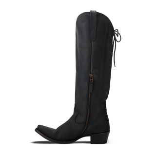 Olivia Jane Knee High Corset - Matte Black