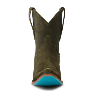 Emma Jane Bootie - Olive Suede
