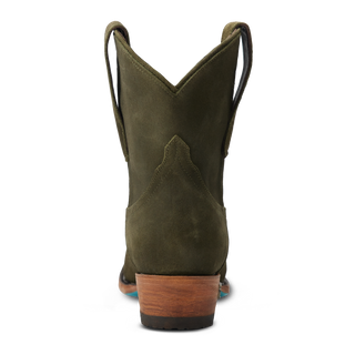 Emma Jane Bootie - Olive Suede