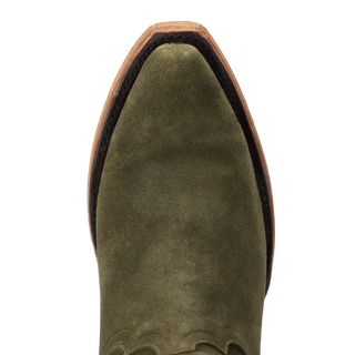 Emma Jane Bootie - Olive Suede