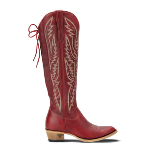 Monica Knee High Corset - Smoldering Ruby
