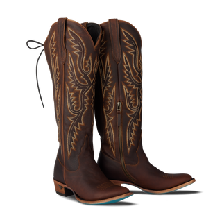 Monica Knee High Corset - Cognac