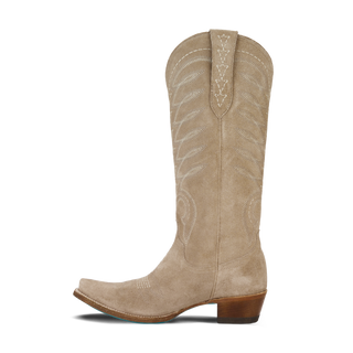 Squash Blossom Boot - Latte Suede