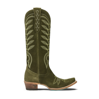Squash Blossom Boot - Olive Suede