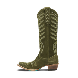 Squash Blossom Boot - Olive Suede