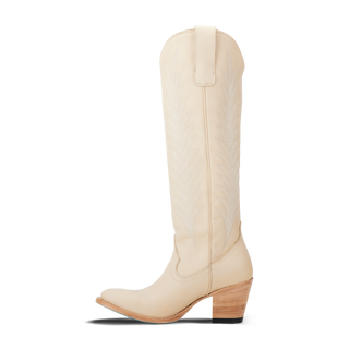 Jentry Knee High Boot - Pale Ivory